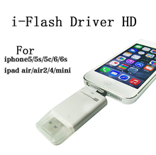 i-Flash Driver HD U-disk for Lightning data for iPhone/iPad/iPod,micro usb interface flash drive for PC/MAC 8G/16G/32G/64G