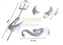 3D Devil Car Sticker Emblems For Toyota Honda Skoda Nissan Buick Mazda Volkswagen Lada Kia Golf