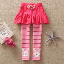 flags brand 2015 new kids autumn pants baby girls long trousers cartoon legging children clothing wear nova lace tutu K718