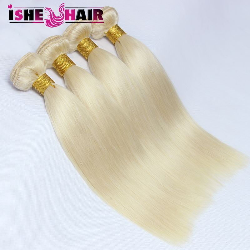 Honey blonde brazilian hair weave 4pcs lot cheap brazilian virgin hair straight  613 blonde virgin hair brazilian straight hair