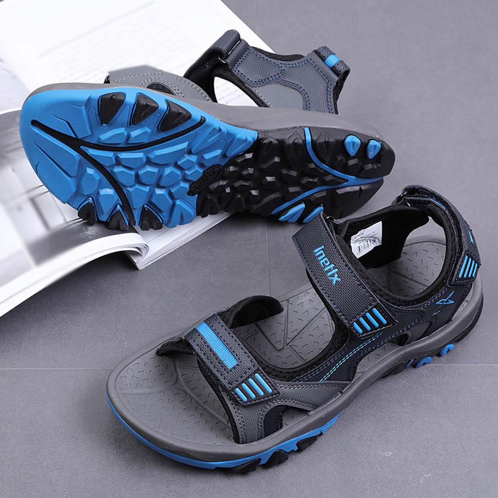 men sandals summer outdoor beach shoes hiking treking male light