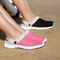 Fashion Women Sandals Shoes breathable Mesh Light Slip on Walking Shoes Women Casual Flip Flops Lovers