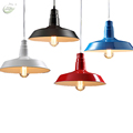 DIA 260MM Retro Pendant Lamp American Industrial Restaurant Bar Wrought Iron Lighting Fixtures Free Shipping YSL1806