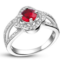 Big Sapphire Rings for Women Fashion Cubic Zirconia Simulated Diamond Engagement Jewelry Anel Feminino Alianca de Casamento J581
