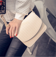SALE-season mini vintage hand-woven PU shoulder bag, silver gold black leather messenger bag women mujeres bolsa retro NB1055