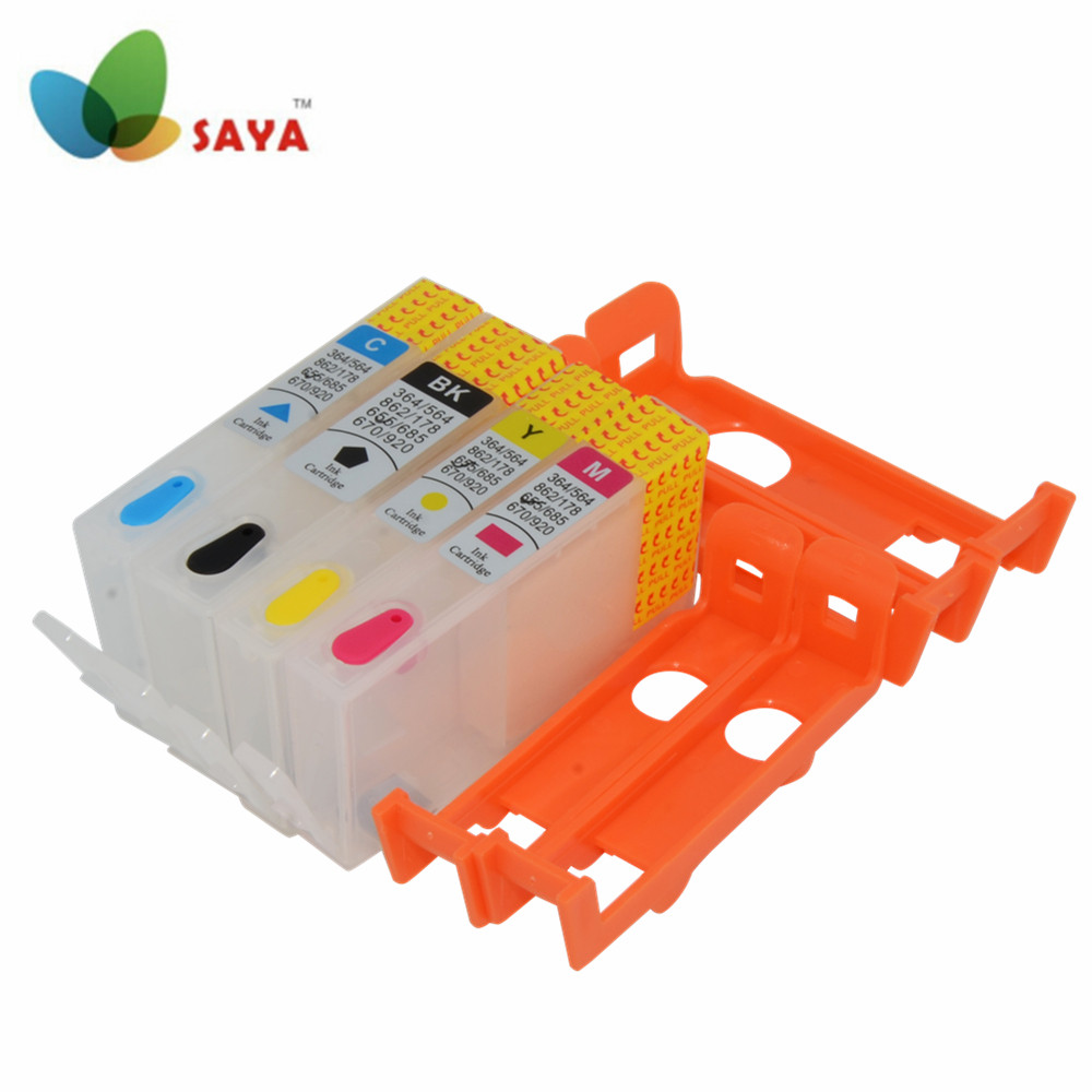 H655 refillable ink cartridge For HP Deskjet Ink Advantage 3525 4615 4625 5525 6520 6525 printer with Quality Permanent Chips