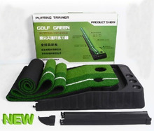 Newest Plastic Golf Green Trainers 3M Indoor Golf Putter Trainer Top Quality Practice Suits Golf Training Aids Free Shipping