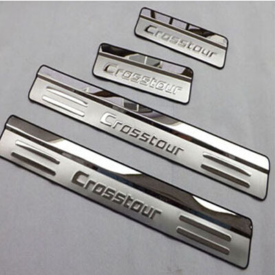 For Honda Crosstour 2010 2014 Stainless Steel Door Sill Strip Scuff Plate Car Styling Stickers Accessories