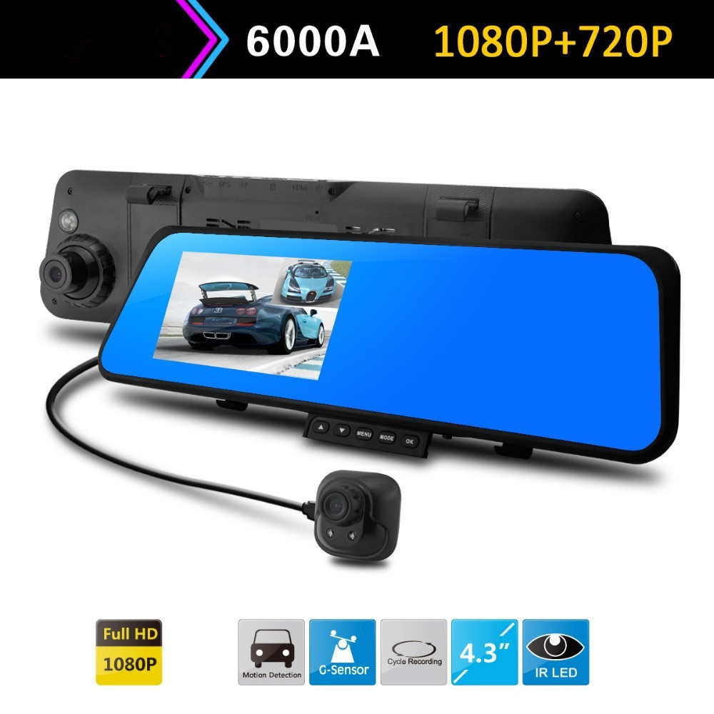2015 Sale New 6000a Car Dvr Rearview Mirror Camera...