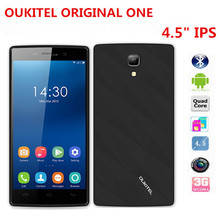 OUKITEL ORIGINAL ONE O901 Android4.4 KitKat Unlocked Mobile Phone MTK6582 Quad Core 512MBRAM 4GB ROM 3G WCDMA Smartphone 4.5inch