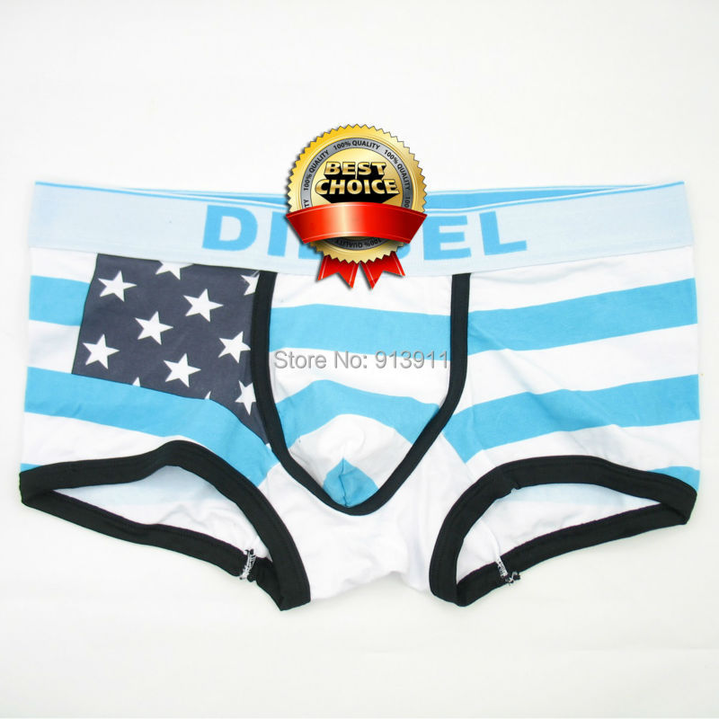 Retail Fashion Stripe Brand Men s Boxer Shorts Cotton Mens Underwear