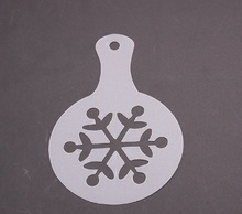 Snow Cappuccino Coffee Barista Stencils Coffee accessories Tools 8pcs set