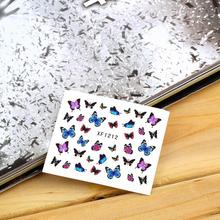 Nail Art Water Transfer Stickers Mixed Flower Butterfly Design Watermark Decals Nail Foil Wraps For DIY