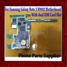 100% Original Unlocked For Samsung Galaxy Note 3 N9002 Motherboard,Mainboard with Chips,Dual SIM Card Slot,Good Working Freeship