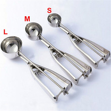 1 pcs Hight Grade Stainess Steel Ice Cream Spoon Potato Scoop Kitchen Accessories 3 Size Optional