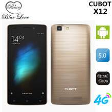 In stock Original Cubot X12 MTK6735 Quad Core 64 bit Smartphone 4G FDD LTE Android 5.1 1G RAM 8G ROM 5.0 inch IPS QHD Dual SIM