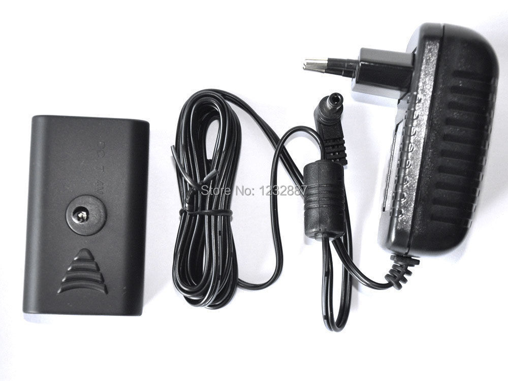 AC 100 240V Power Battery Adapter for YN300 160 5010 5012 LED Light EURO US Plug