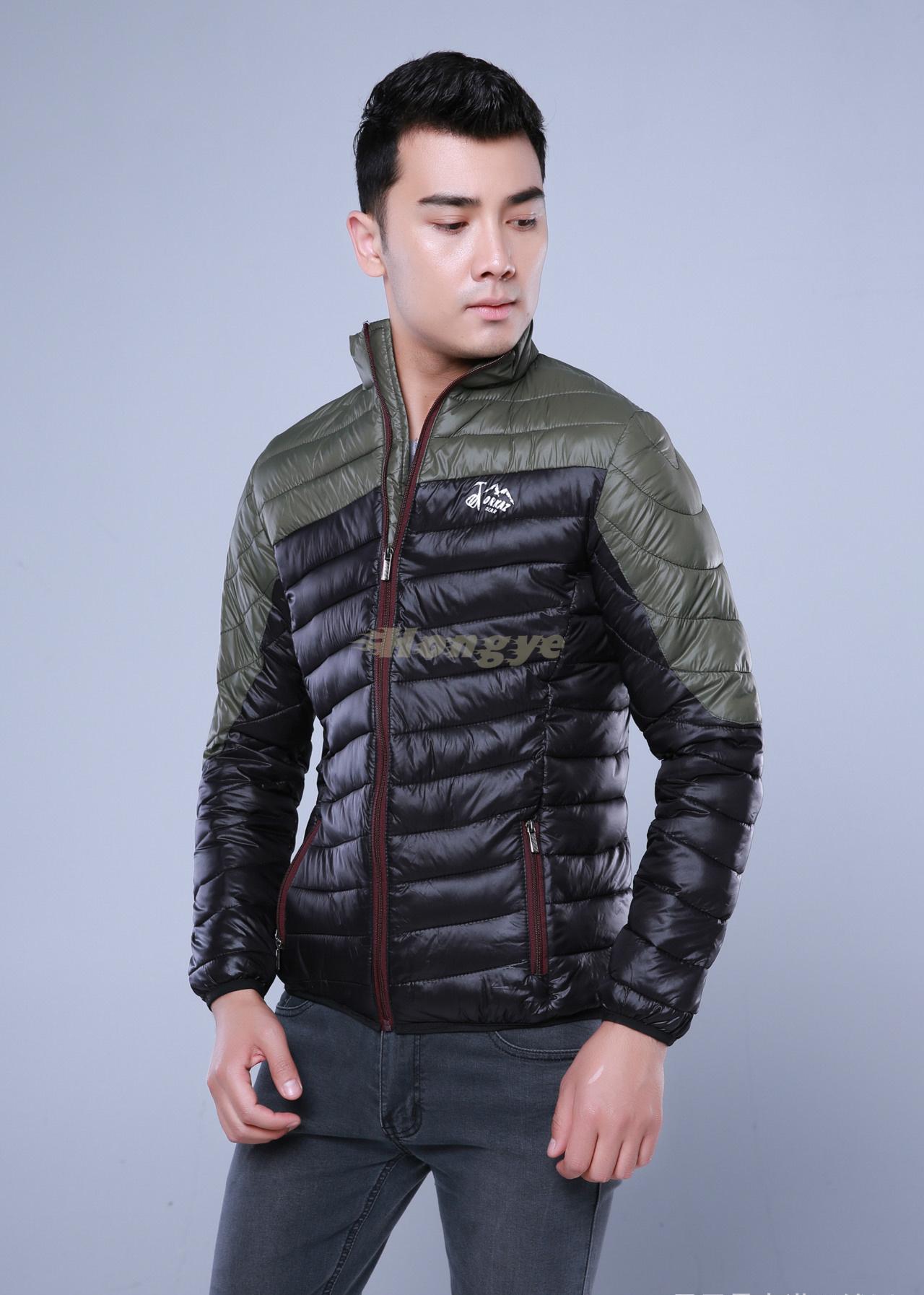 NEW 2015 Winter Men s Clothes Brand Men Down Jackets Cotton Contrast Color Mens Wadded Jacket
