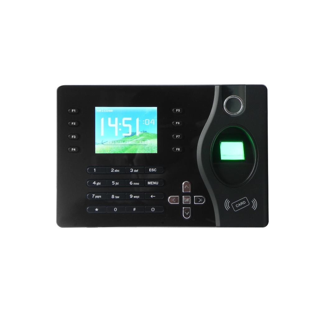 Security Fingerprint Time Attendance Access 2.8 inch Color Screen+TCP/IP Communication+USB Communication.Fingerprint+Password