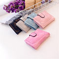 2016 Korean Cute Candy Color Solid Purse Handbag Women PU Leather Mini Wallet Ladies Zipper Short