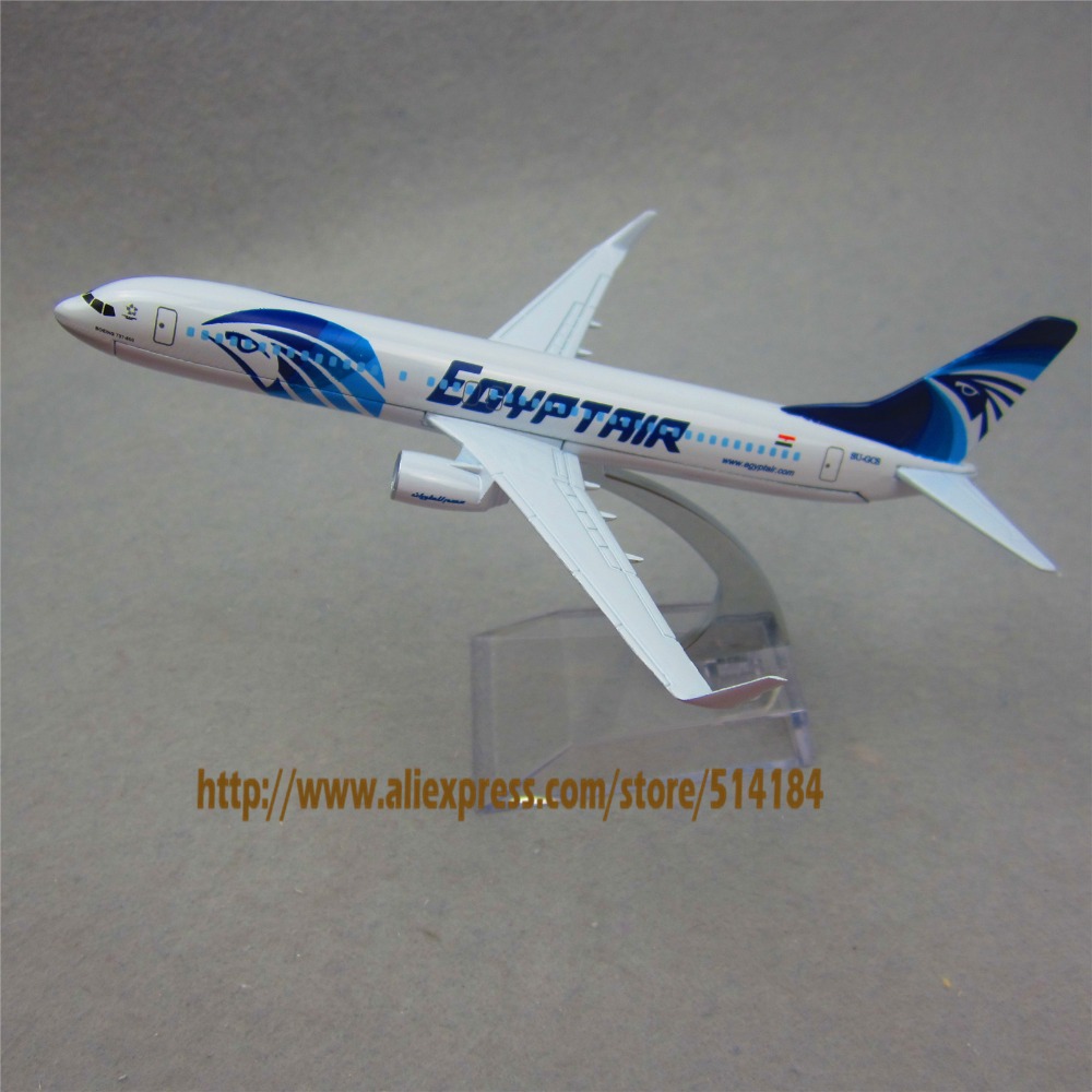 16cm Alloy Metal Plane Model EGYPT Air EGYPTAir Airlines B737 300