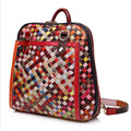 Caerlif EU Styles Woven Star Bag Vintage Bags Women s Cowhide Genuine Leather bag Fashion Brand