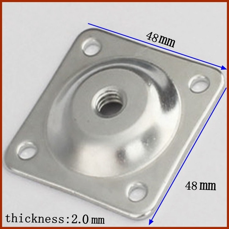 furniture leg mounting plate,chair base metal plates,table leg angle
