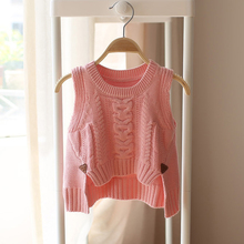 Baby girls cotton sweater girls children kids cute fashion solid color sweater