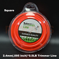 2 4mm 0 095 X 0 5LB Square Brush Cutter Strimmer Trimmer Nylon Line Wire