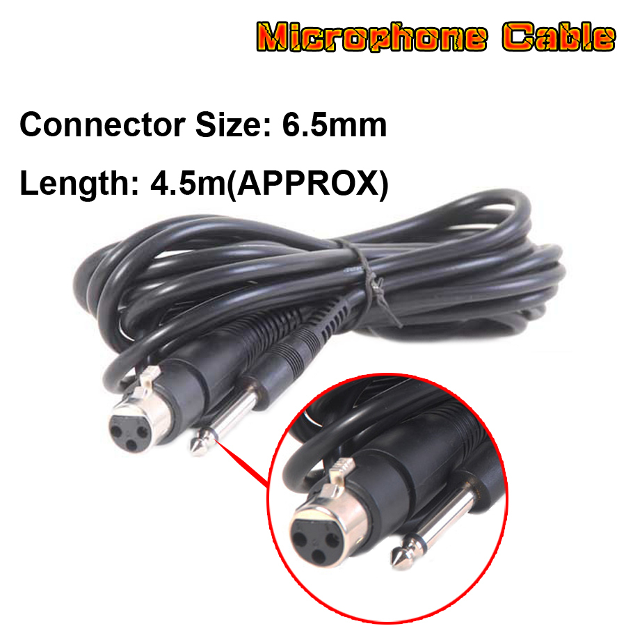 11 feet Wired Microphone Cable XLR 3Pin Female to 6 5mm Condenser Microphone Cable For Computer