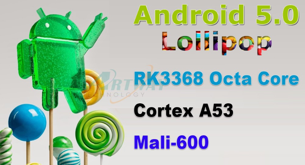 Octa  rk3368 android- l 5.1  tv box