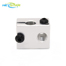 High Quality Aluminium Heat Block for E3D V6 J-head 3D Printer,RepRap Makerbot MK7/MK8 Extruder 3D Printer Accessories