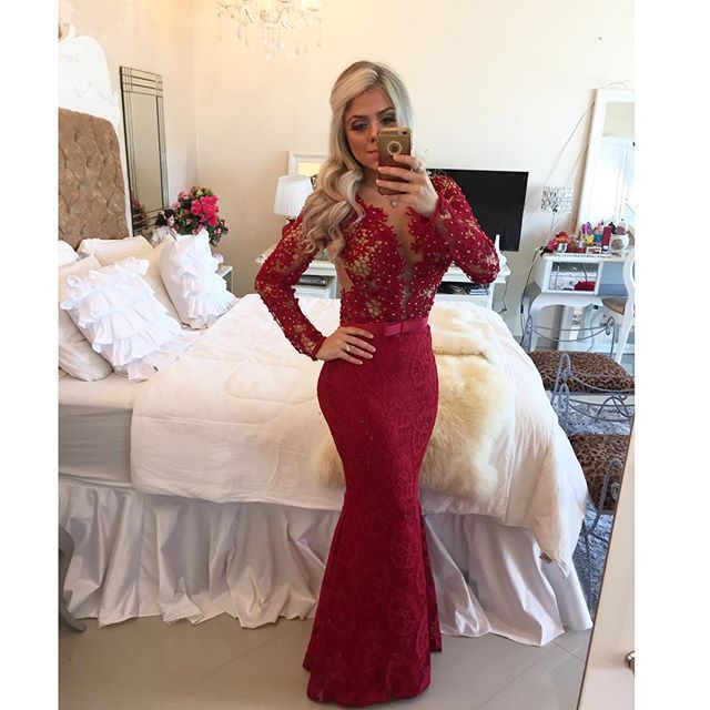 vestidos de noche 2016 rojos