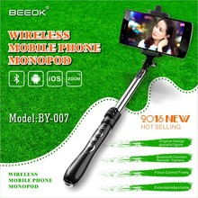 2015 New Inovative BEEOK-007 Extendable Portable Mobile Phone Bluetooth Selfie Monopod Selfie Stick Tripod For Samsung&iPhone