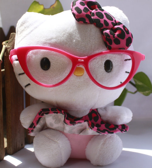 stuffed animal with glasses