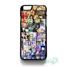 Fit for iPhone 4 4s 5 5s 5c se 6 6s 7 plus ipod touch 4/5/6 back skins cellphone case cover ANIME COLLAGE