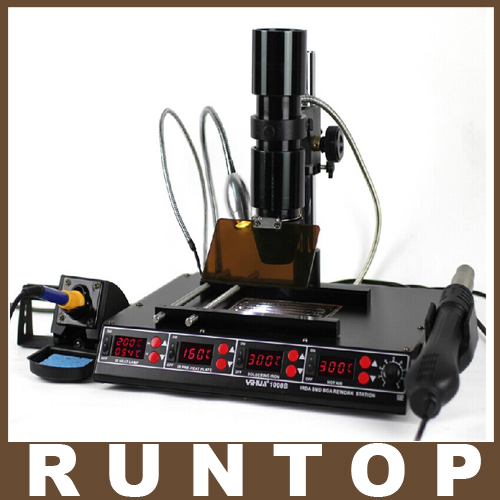 3 Functions in 1 Infrared Bga Rework Station SMD Hot Air Gun 75W Soldering Irons 540W