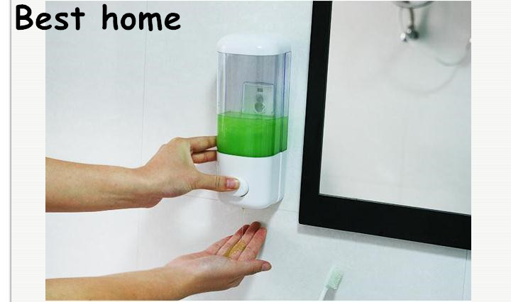 Washroom Suck Wall Mounted Soap Sanitizer Bathroom Shower Shampoo Dispenser For Bathroom, Kitchen for Bedroom, Hotel, Hospital