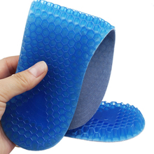 Excellent Quality 1Pair Mans SOFT Silicone Gel Honeycomb Massaging Insoles Sports Running Athletic Shoe Pad Inserts Insole