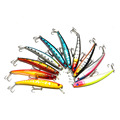 10pcs Minnow Fishing Lure Crank Bait Hook Bass Crankbait Tackle NEW
