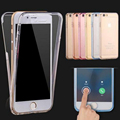 For iPhone 7 6s Cases Protect Transparent TPU Silicone Flexible Soft full Body Protective Clear Case