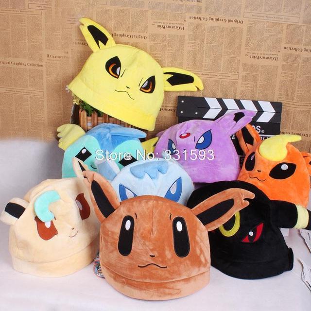 Аниме Мультфильм Монстр Umbreon Eevee Espeon Sylveon Плюшевые Шляпу Зимой Шляпу Шляпы Косплей Custume