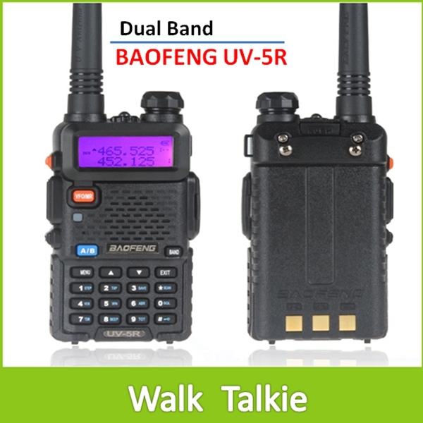 BaoFeng UV5R Dual Band VHF 136 174MHz UHF 400 480MHz 5W 128CH Walkie Talkie two Way