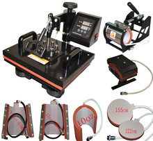 new style hot sale 8 in 1 multi-function sublimation printing machine mug t-shirt heat press machine