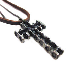 Fashion jewelry pendant cross statement men necklace wholesale dressing charming alloy beaded necklace free shipping NX-90