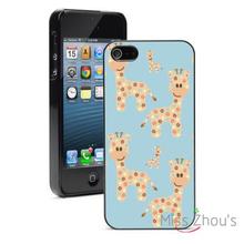 Giraffes Flowers Protector back skins mobile cellphone cases for iphone 4/4s 5/5s 5c SE 6/6s plus ipod touch 4/5/6