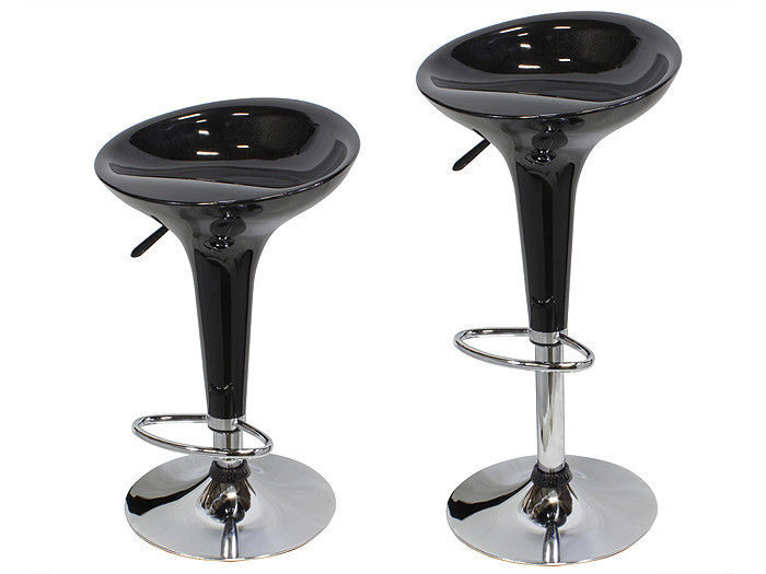 Modern Bombo Style Swivel Barstools Adjustable Counter | 2 black modern bombo style swivel barstools adjustable Modern Bombo Style Swivel Barstools Adjustable Counter | 2 black modern bombo style swivel barstools adjustable