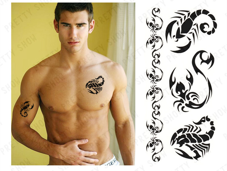 2015 new temporary scorpion handsome man tattoos temporary 2015 new temporary scorpion handsome man tattoos temporary