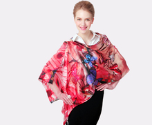 100% long silk scarf women scarf shawl high-grade brand designer scarf chinese style oil painting ink and wash painting-b157