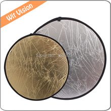24inch 60cm 2 in 1 Collapsible Light Round Photography Reflector Light Diffuser for DSLR Photo and Studio